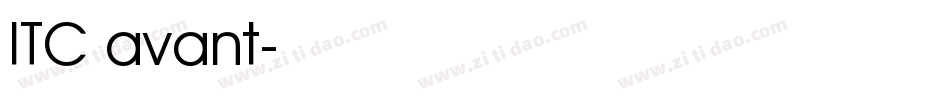 ITC avant字体转换